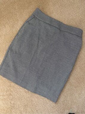 Express Gray Textured Pencil Skirt